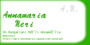 annamaria meri business card